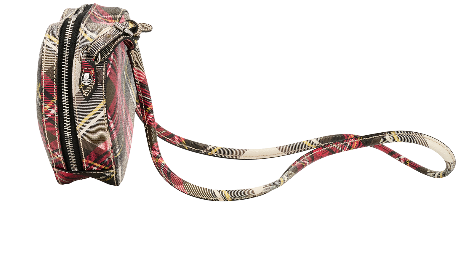 Derby Heart, &pound;250, Handbags, Cream/Red, Canvas, Bottom view